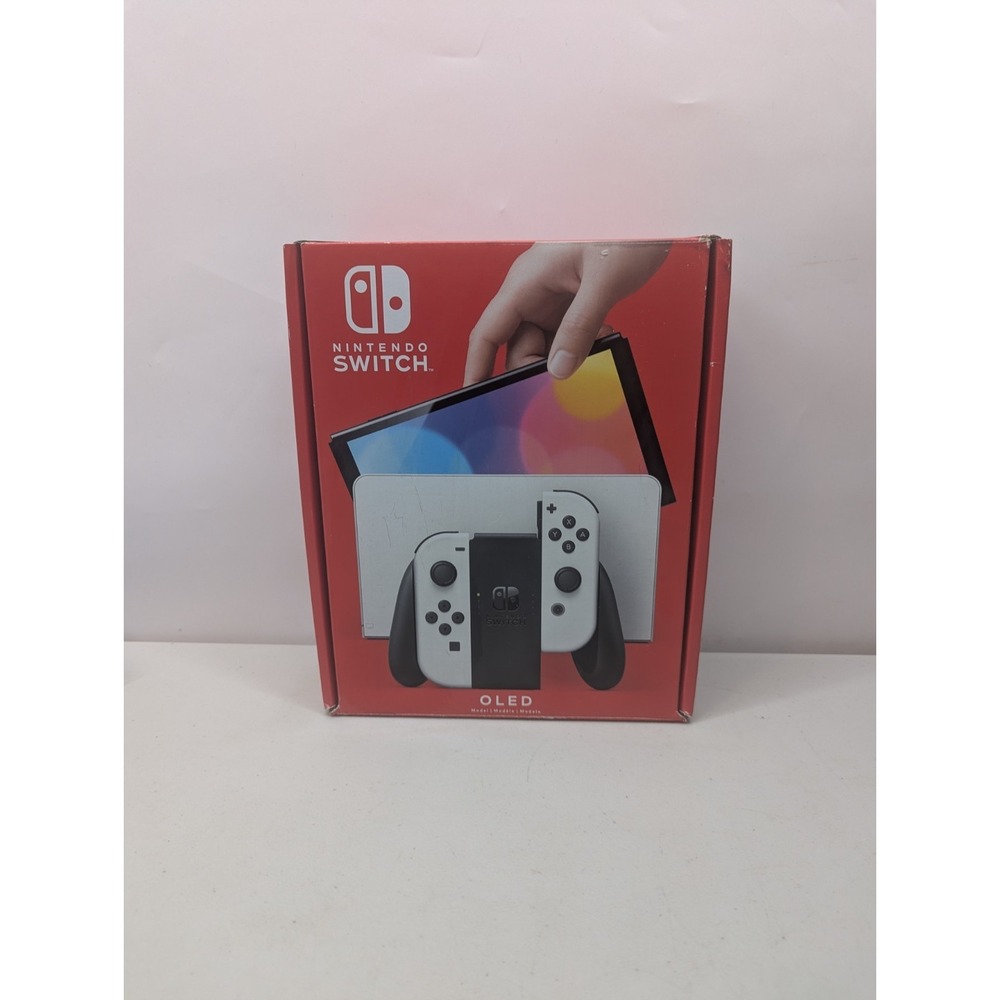 Nintendo Switch Oled BOX ONLY+ Cardboard Inserts Original Packaging Replacement - Picture 3 of 11